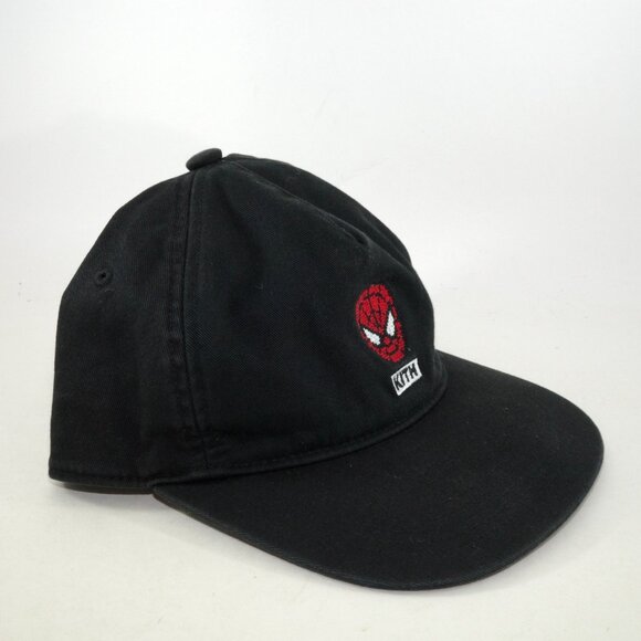 Kith x Marvel Spider-Man Needle Point Snapback Hat Black Adjustable - Picture 4 of 8